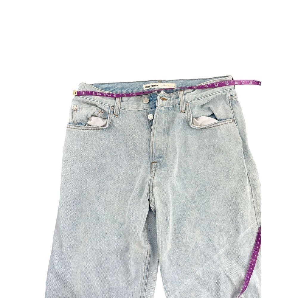 GRLFRND The Bella Low Rise Boyfriend Jeans Light Wash Distressed Echo Park 27 - Picture 8 of 12